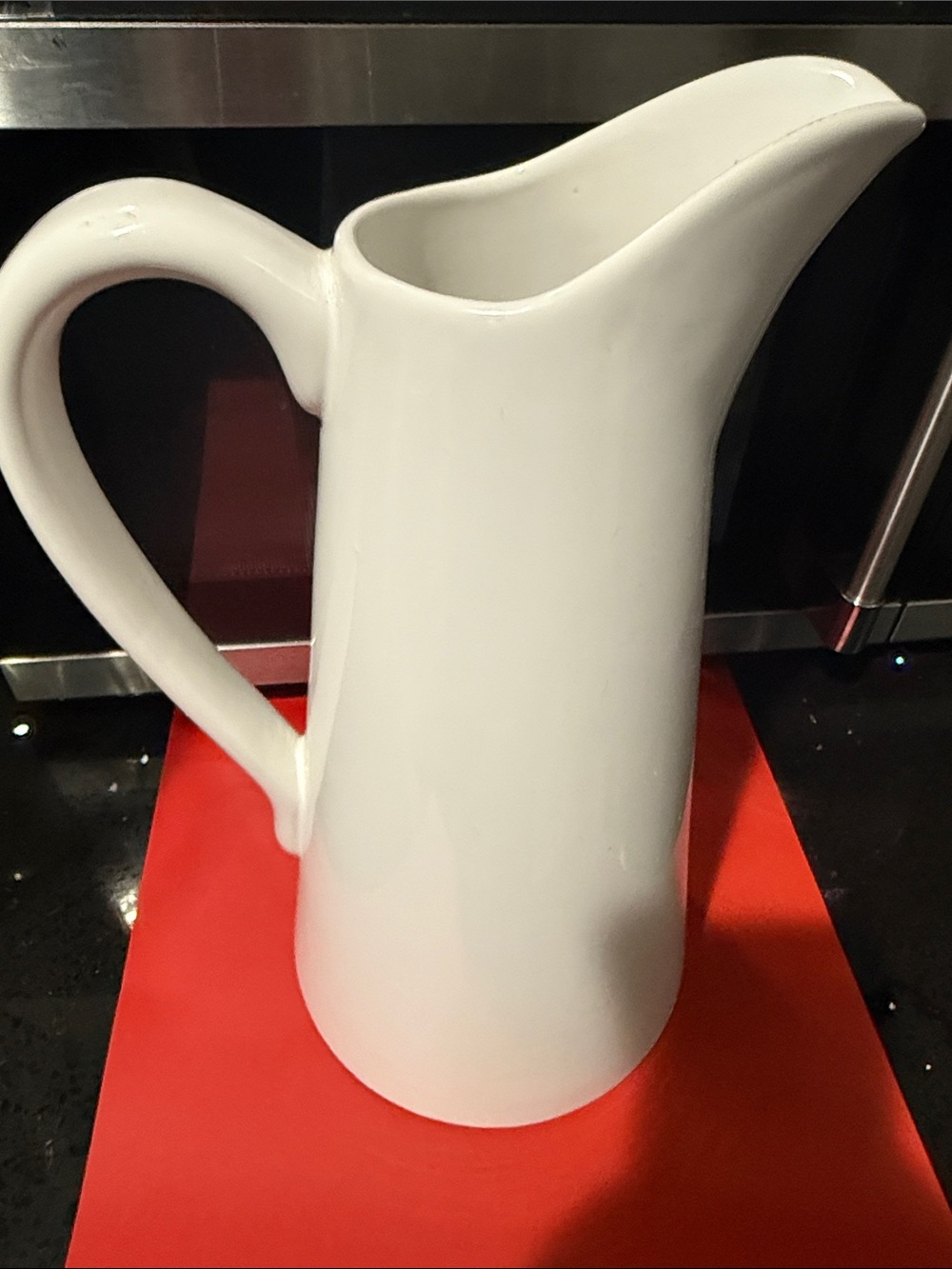 Fapor White Ceramic Pitcher 13” x 6”